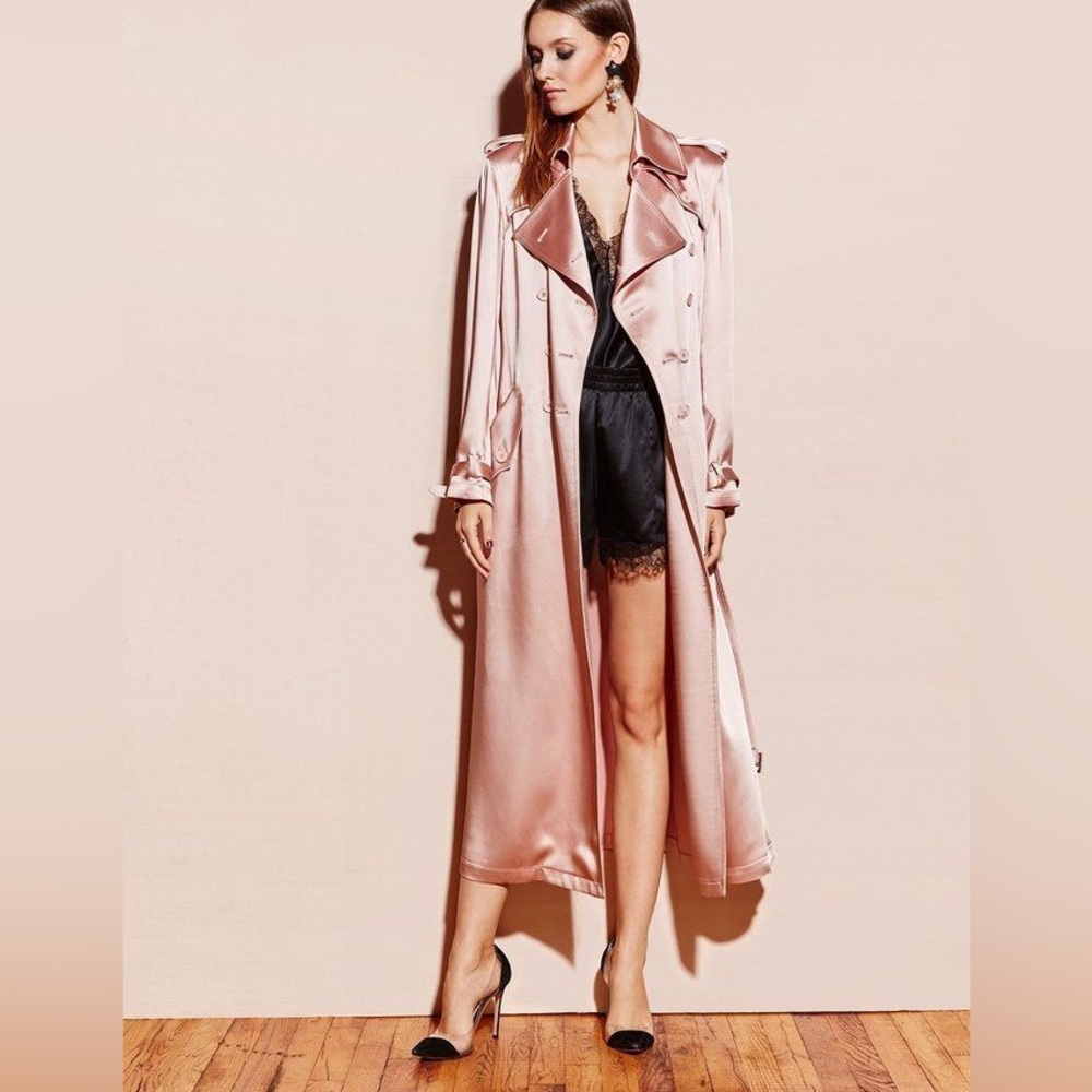 Fleur du Mal Pink Trench Coat - Picture 5 of 12